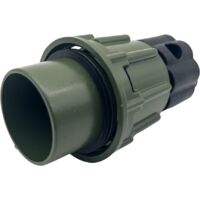 NATO Stecker 2-polig 24V 35 mm² Olivgrün inkl. 2 Kontakten – VG96917 – für Bundeswehr, Feuerwehr & Rettungsfahrzeuge