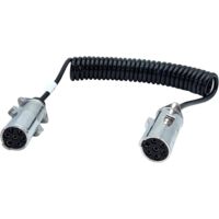 7-polig 24V N-Type Spiralkabel Elektrowendel mit Aluminiumstecker für LKW Anhänger NFZ