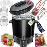 Vidaxl – Machine à conserves 27 litres – Acier inoxydable – 1800 watts – Température 30 à 100 °C – Fonctionnement continu – Arrêt automatique
