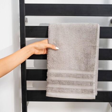 Sèche Serviettes électrique Sèche-Serviettes Électrique XMGJ 10 Barres Acier Inox - Mural, Minuterie Écran Tactile | Chauffage Salle De Bain Radiateur Salle De Bain électrique