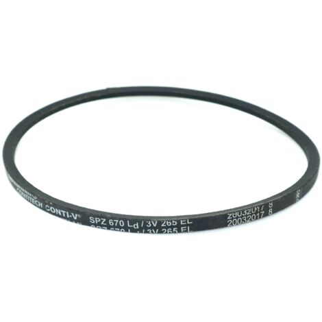 Courroie trapézoidale lisse Contitech Conti V SPZ670 Ld / 3V265