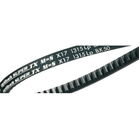 Courroie OPTIBELT SUPER TX, Section X13/AX, long primitive : 760mm, long int: 730mm, long ext : 780mm ( Prix pour 1 )