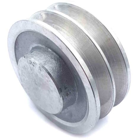 Poulie trapézoïdale aluminium moyeu plein SPA80/2ALU