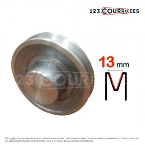 Poulie trapézoïdale aluminium moyeu plein SPA320/3ALU