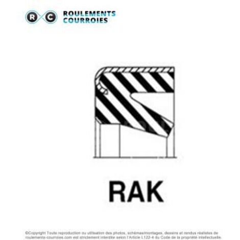 Joint racleur de vérin hydraulique RAK-597-40X50X3,2