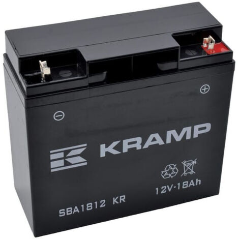 Batterie adaptable 12V 10Ah – Faible autodécharge – Pour motos, machines horticoles et éclairage – SBA1812KR