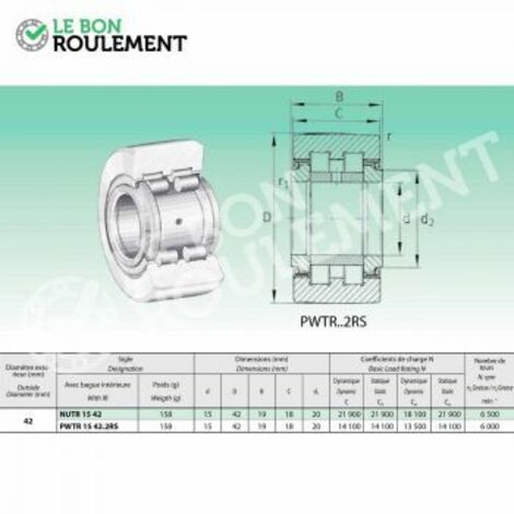 Galet de came PWTR1542-2RS
