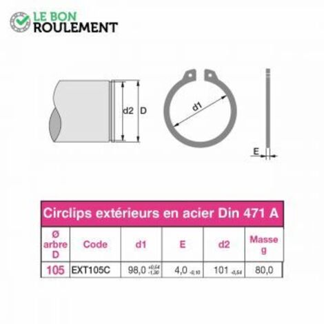 Circlips extérieur CE105A