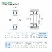 Roulement à billes 61908-DDU-NSK
