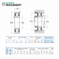 Roulement à billes 61911-DDU-NSK