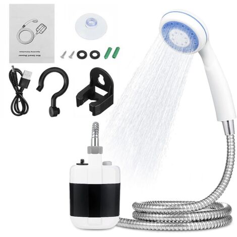 Camping Dusche Mobile Garten Reise Outdoor Shower Wiederaufladbarer USB 2200mAh