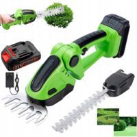 Akku-Grasschere, ABS SK5-Stahl, 24V, Mini-Akku-Heckenschere, 2-in-1-Rasengeräte (EU-Stecker)