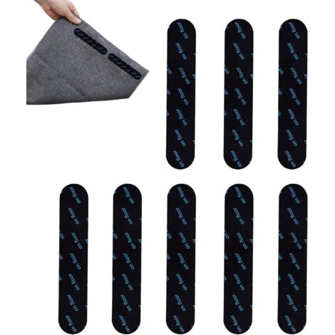 Ruban adhésif + pinces d’angle lavables/réutilisables, protecteur PU, maintien tapis – 4 ou 8 pièces (1/5)
