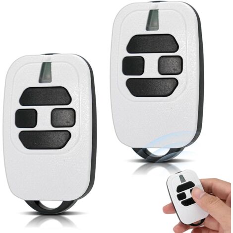 Lot de 2 Télécommande Portail 433,92 MHz Compatible GTI2 GT4 MIO TR2 Code Rolling Blanc (1/5)