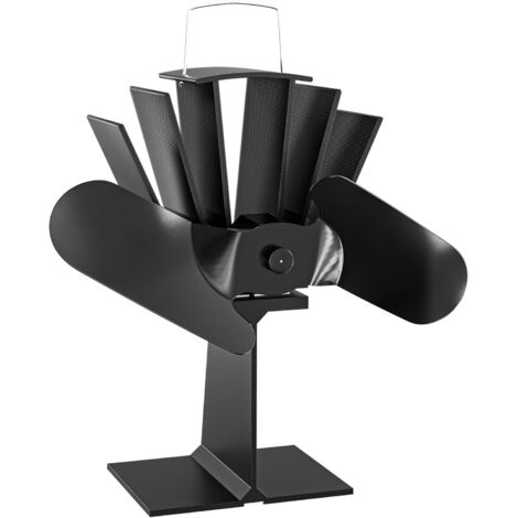 1 Ventilateur De Poêle 2 Pales 1100 Tr/min 70-350 °C Autoalimentation Pour Cheminée (1/5)