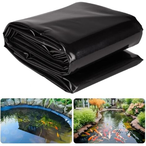1 Bâche pour bassin 1x2,5m liner étang HDPE imperméable flexible pour koi cascade jardin (1/5)