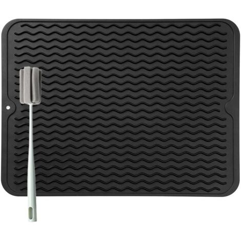 1 Tapis Égouttoir Silicone 50x40 Cm Antidérapant Sans Bpa Pour Cuisine Camping Car (1/5)
