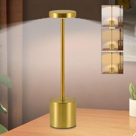 1 lampe led, tactile, rechargeable, tricolore, réglable, intérieur extérieur (1/5)