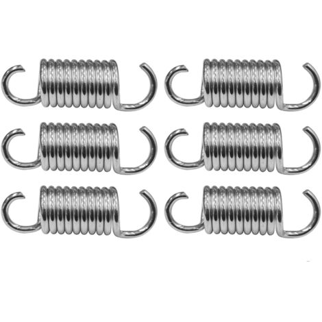 lot de 6 ressort, mécanisme à double crochet, acier inoxydable, 5,1 cm, pour fauteuil inclinable (1/5)
