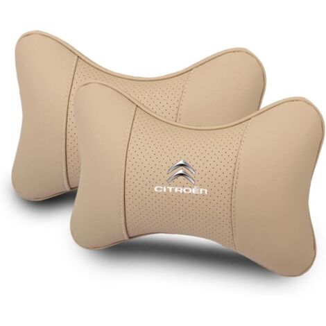 2pcs appui-tête,cuir,mousse mémoire de forme,réglable,respirant,pour citroën c1 c2 c3 c4 berlingo (1/5)