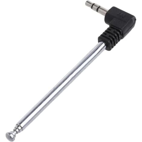 1 antenne retractable,connecteur jack 3.5mm,longueur extensible 243mm,antenne fm,pour systeme bose wave et radio portable (1/5)