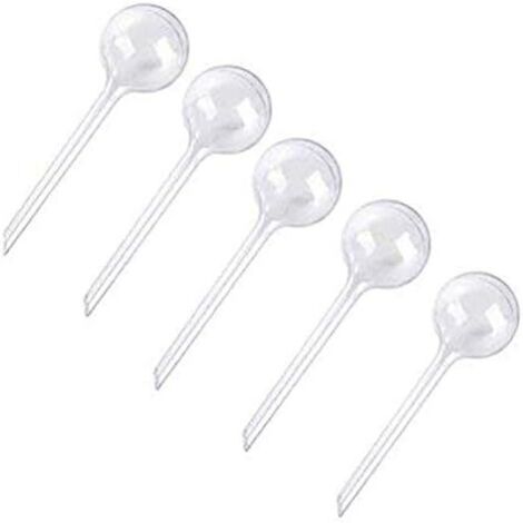 5 Pièces Dispositif Arrosage Automatique, Verre Transparent, Système Goutte à Goutte, Pour Plantes Intérieur Extérieur (1/5)