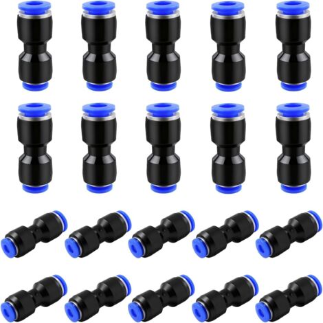 20 Réducteur droit, 6 mm à 4 mm, Push in, Polyuréthane, Acier inoxydable, Équipements industriels (1/5)