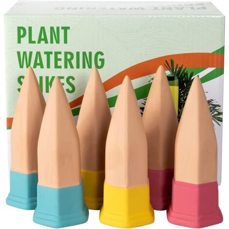 Lot de 6 Ollas Terre Cuite, Arrosage Goutte à Goutte, Système Irrigation Automatique, Accessoire Jardin Intérieur Extérieur (1/5)