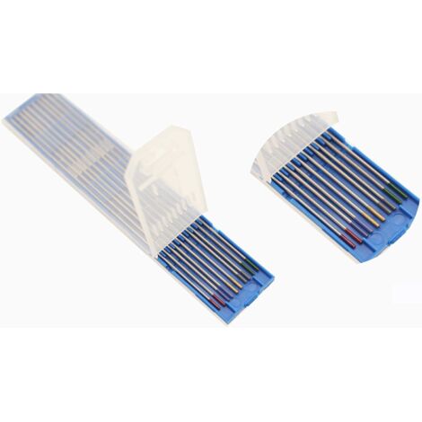 10 Électrode En Tungstène, Mixte Cérium Lanthane Thorium, 1,0 X 175mm, Pour Soudage Tig Aluminium
