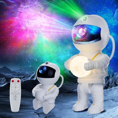 1 Projecteur Galaxie Astronaute, LED Ciel Etoile, Télécommande Minuterie, Rotation 360°, Veilleuse Lune, Chambre Adulte Enfant (1/5)