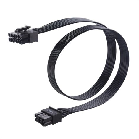 1 Câble Alimentation GPU, Connecteur EPS 8 Broches Vers PCIe 6+2, Longueur 60cm, Pour Carte Graphique (1/5)