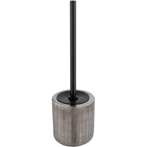 1 Kit Accessoires WC, Support Brosse Céramique, Tête Interchangeable, Surface Structurée, Pour Salle De Bain