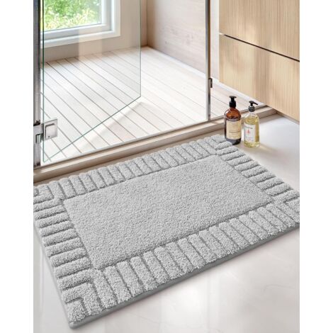 1 Tapis De Bain, Microfibre Absorbant, Antidérapant Renforcé, Doux Lavable, Pour Salle De Bain Douche Baignoire (1/5)