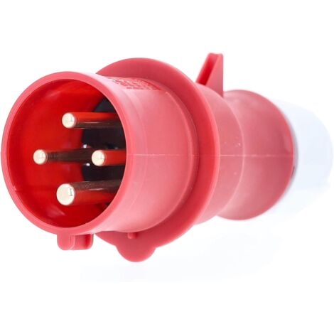 1 Fiche CEE Rouge 400V 16A 4 Pôles IP44 Raccord À Vis Pour Chantier (1/5)