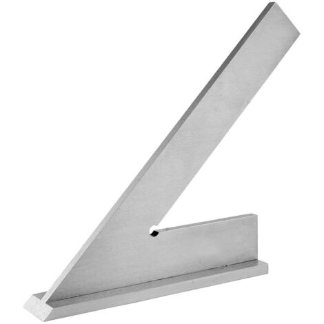 1 Règle d'angle 45 degrés, Acier carbone, Base plate, Précision 0,05 mm, Menuiserie (1/5)