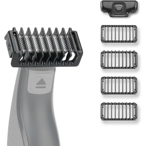 4 Sabots Peigne 1/2/3/5mm Compatible O Blade Bi-Directionnel Pour Tondeuse QP2824 QP2724 (1/5)