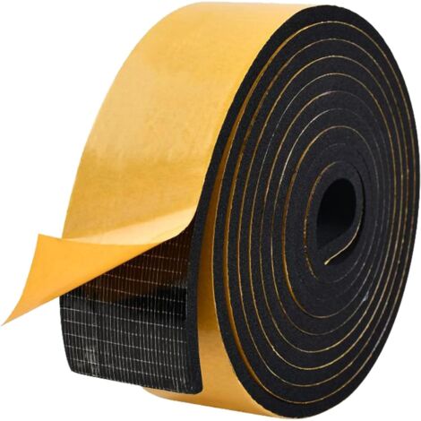 1 Rouleau Ruban Mousse, Largeur 50mm Épaisseur 4mm, Joint Porte Fenêtre Isolation Phonique Thermique, Protection Meuble Auto (1/5)
