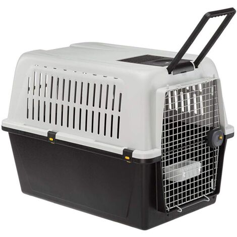 1 Caisse de transport pour chien, norme IATA, poignée télescopique, grille de ventilation, voyage avion voiture (1/5)
