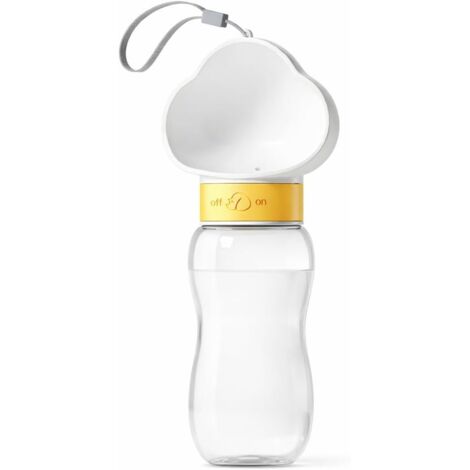 1 Gourde pour Chien 600 ML,Système Anti-Fuite,Bague Rotative,Silicone,Promenade et Voyage (1/5)