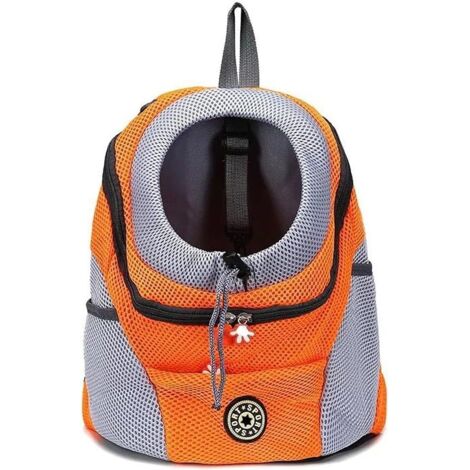 1 Sac à dos pliable, maille respirante, sangle de sécurité, trou réglable, pour chien chat voyage (1/5)