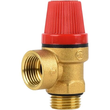 1 Vanne de sécurité, laiton, filetage G mâle 1,27 cm, 6 bar, eau huile gaz, -10 à 120 °C (1/5)