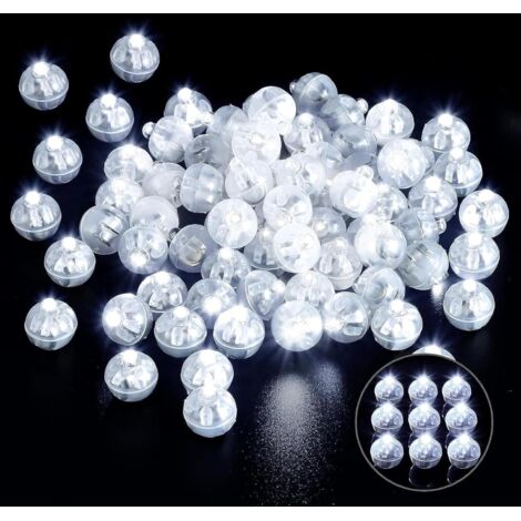 Lot de 120 boules LED multicolores, lumière clignotante, étanche, pour anniversaire, mariage, Noël (1/5)