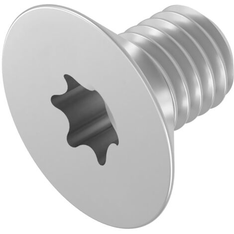 lot de 20 vis à tête fraisée m4 x 6 mm, acier inoxydable, six pans creux tx, iso 14581, pour fixation mécanique (1/2)