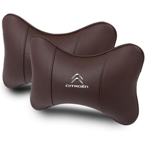 2pcs appui-tête, cuir, mousse à mémoire de forme, réglable, pour citroën (1/5)