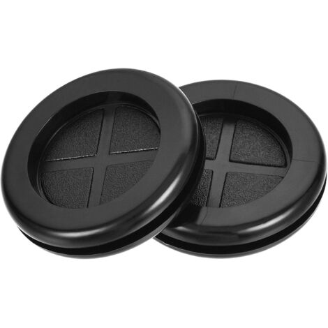 8pcs passe-câble, œillet rond double face, diamètre 30mm, caoutchouc résistant, protection fils câbles, maison bureau industrie