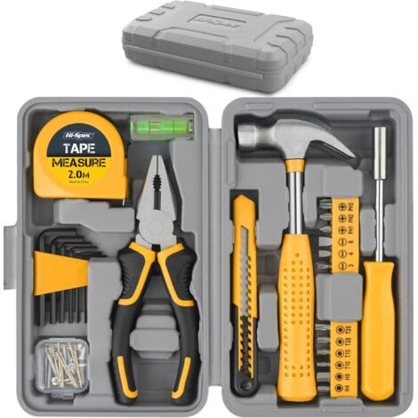 1 Kit Outils 25 pcs, Compact, Poignées Antidérapantes, Boîte Portable, Maison Bureau (1/5)