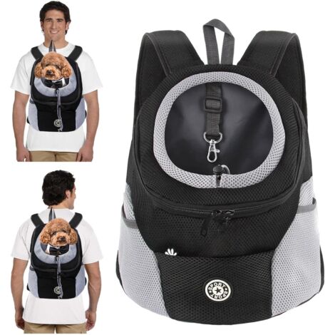 1 Sac à Dos pour Chien et Chat, Respirant, Réglable, Fond Étanche, Bandoulière Rembourrée, Voyage (1/5)