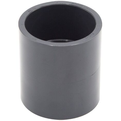 1 Manchon PVC-U 50 Mm, Butée Interne, Pn16, Raccord Droit, Piscine Arrosage (1/5)