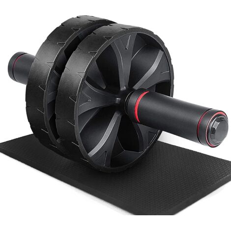 1 Roue Abdominale, Double Roue, Tapis De Genoux, Acier, Mousse, Tpe, Maison, Sport (1/5)