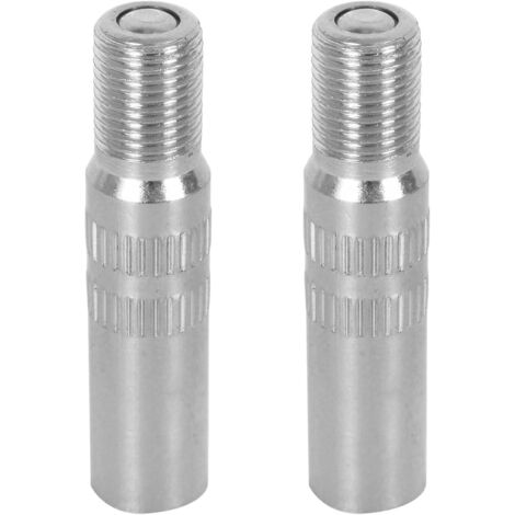 2 Pièces Rallonge de valve, 39mm, Métal chromé, Adaptateur extension, Pour scooter voiture vélo (1/5)